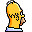 Homertopia Back of Homers head